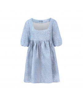 Amelia - Błękitna sukienka o luźnym kroju