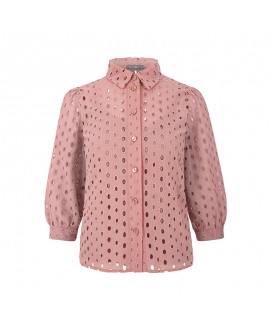 Mia - Różowa bluzka z batystu