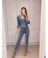 Kimberly - Niebieskie jeansy z elastanem